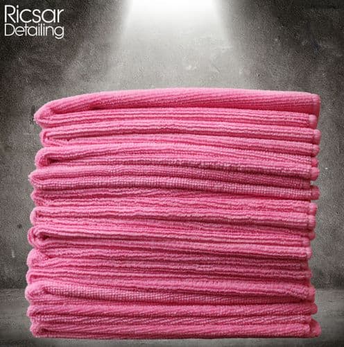 Microfibre Cloths - Pink (Choose Bundle Size)
