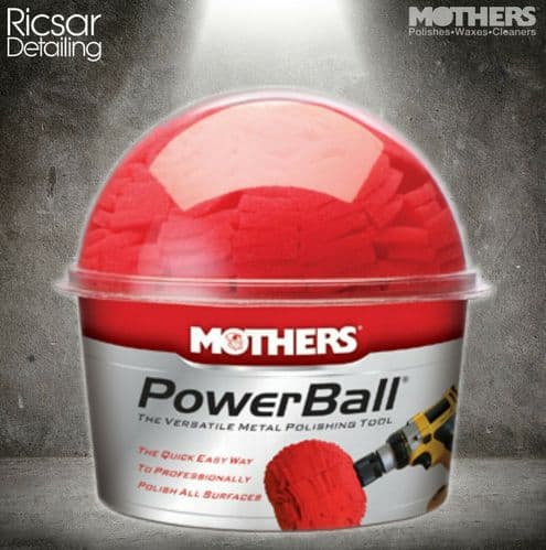 Mothers Powerball Metal Polishing Tool Attaches To Drill Power Ball