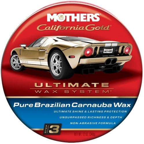 Mothers Pure Brazilian Carnauba Wax Paste, California Gold