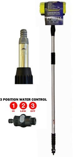 Pro Commercial Heavy Duty Telescopic Wash Brush Extends To 2.5m