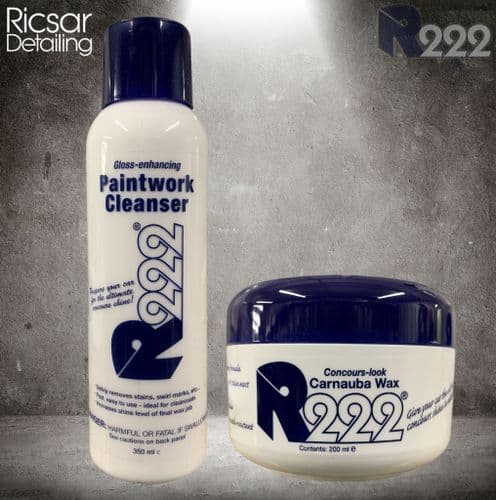 R222 Carnauba Concours Wax & R222 Paintwork Cleanser - Ultimate Waxing Kit!