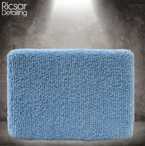 Ricsar Soft Blue Microfibre Wax & Polish Applicator Pad