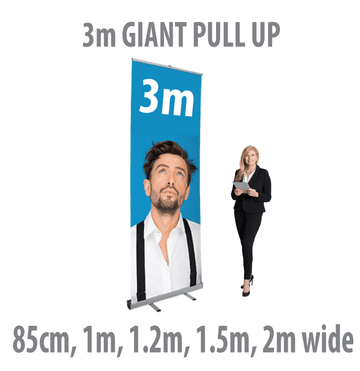 Giant 3m Tall banner Stand