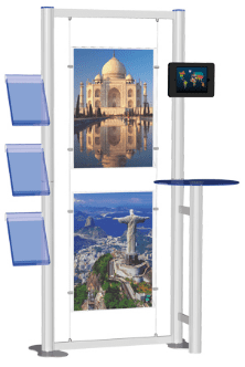 This Poster Display is ideal as a freestanding information point and display