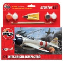 AIRFIX A55102 1:72 SCALE  Mitsubishi A6M2b Zero Starter Set