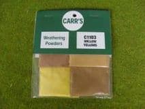 CARR'S C1103 Mellow Yellows Weathering Powders