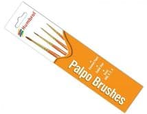 HUMBROL AG4250 4 Palpo Sable Hair Paint Brushes Sizes 000, 0, 2 & 4