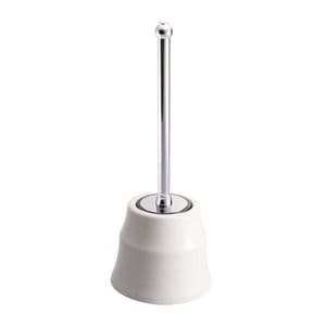 St James Elegance Range Floor Standing Ceramic Toilet Brush & Holder (white) - SJER623