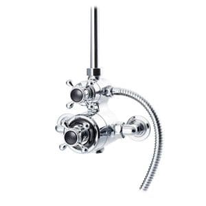 St James Exposed Classical Thermostatic Shower Valve with Diverter - SJ7460-LHBK
