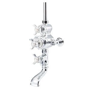 St James Exposed Traditional Thermostatic Shower Valve & Bath Filler - SJ7300-EH