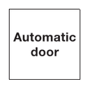 ACC0010 "Automatic door" Double Sided Self Adhesive Signage Pack of 10