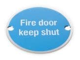 HRD8110 Metal Sign 'Fire Door Keep Shut'
